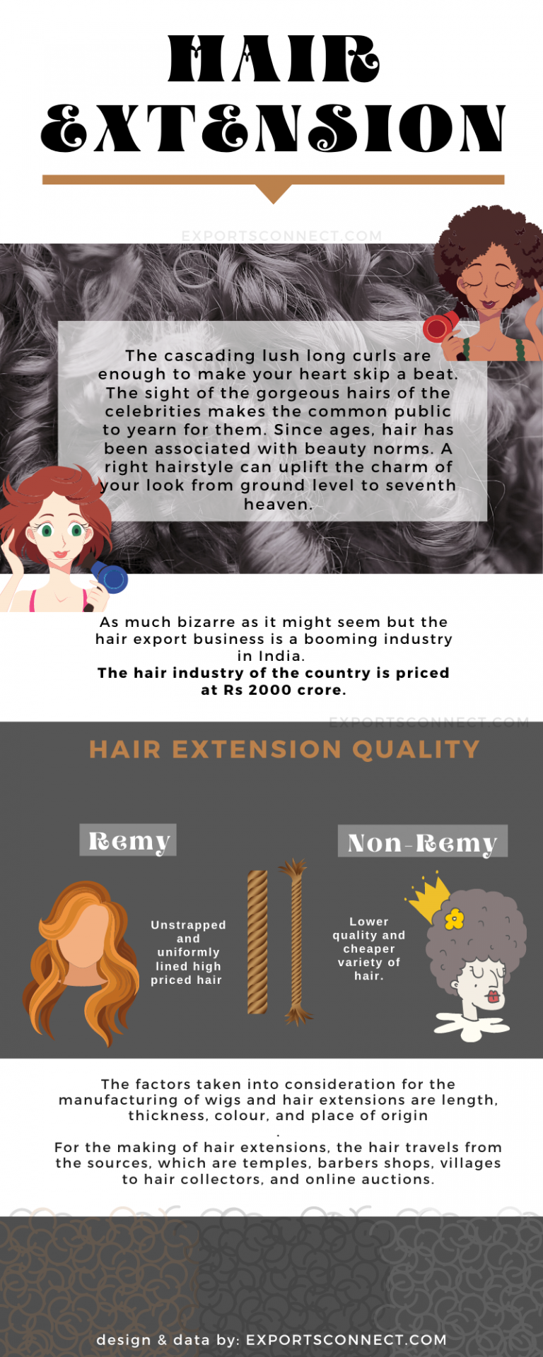 Top Hair Extension Suppliers Of India 2024 Exports Connect